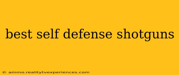 best self defense shotguns