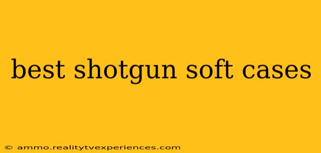 best shotgun soft cases