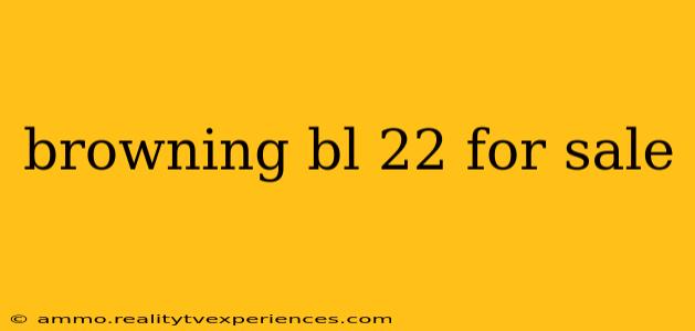 browning bl 22 for sale