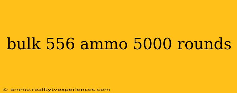 bulk 556 ammo 5000 rounds