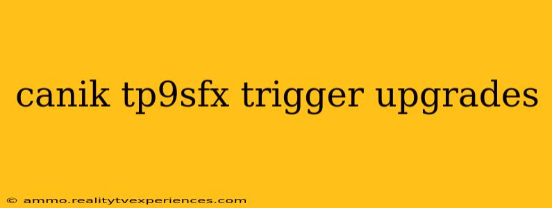 canik tp9sfx trigger upgrades