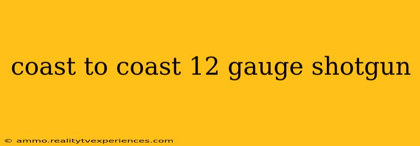 coast to coast 12 gauge shotgun