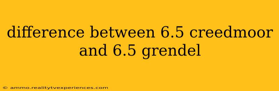 difference between 6.5 creedmoor and 6.5 grendel