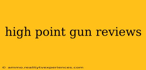 high point gun reviews