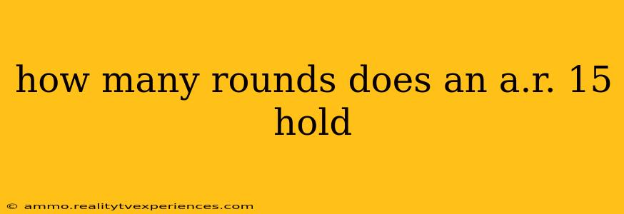 how many rounds does an a.r. 15 hold