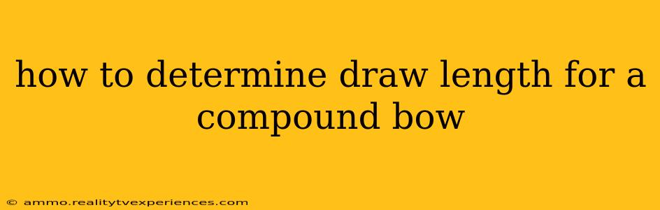 how to determine draw length for a compound bow