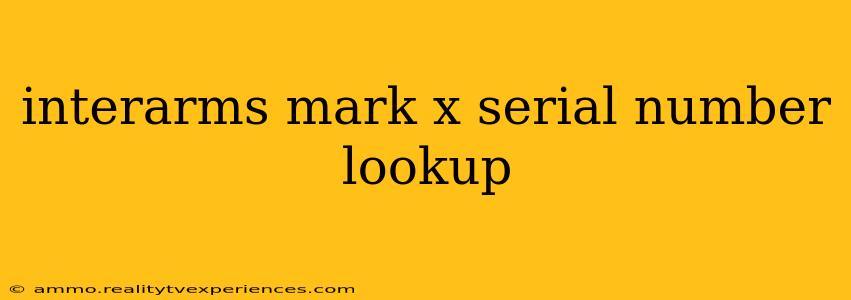 interarms mark x serial number lookup