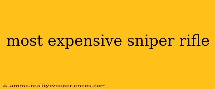 most expensive sniper rifle