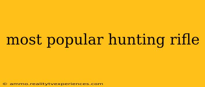 most popular hunting rifle