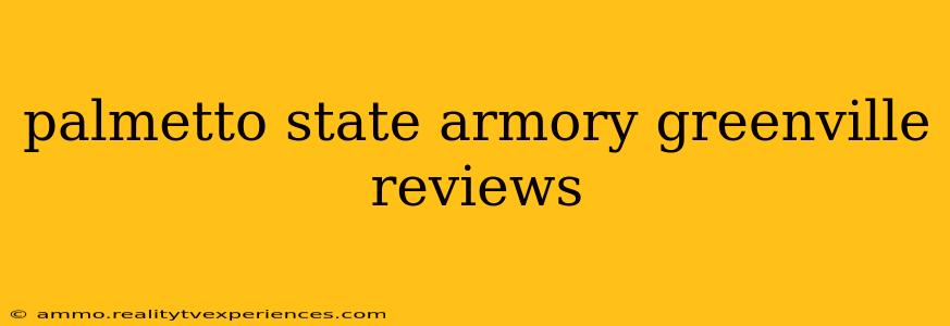 palmetto state armory greenville reviews