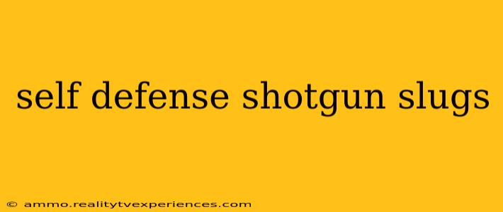 self defense shotgun slugs