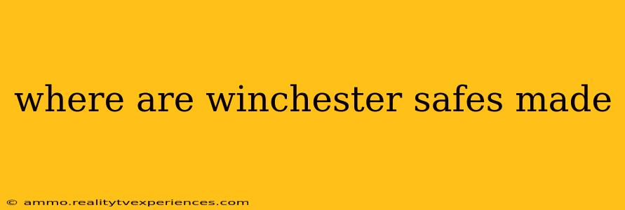 where are winchester safes made